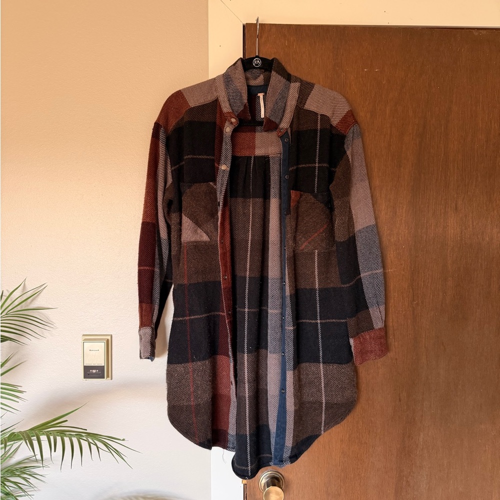 Free People Long Thick Flannel